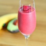 Frambozen banaan avocado smoothie