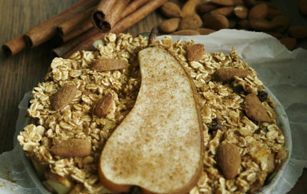 Appel-peer ontbijt crumble